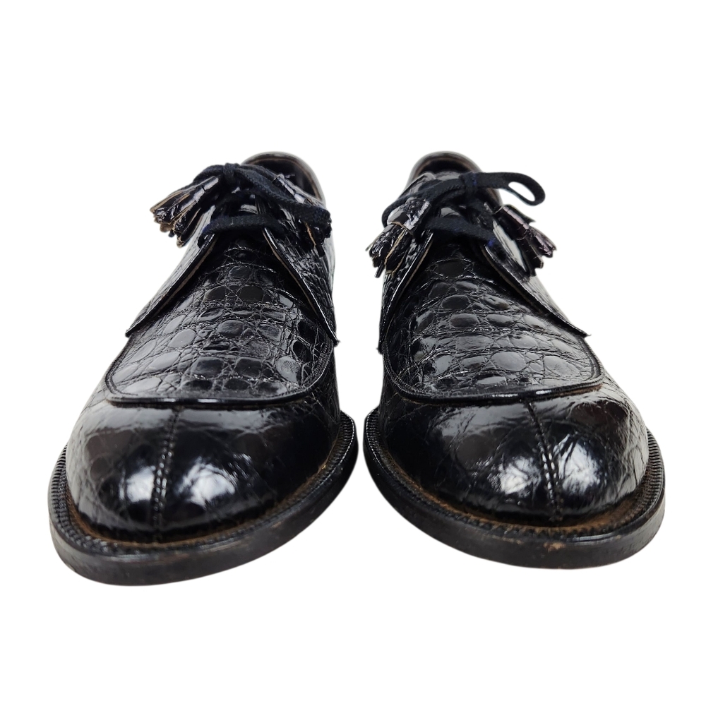 Edwin Clapp Vintage 40's Genuine Alligator Split Toe Bluchers Mens Size 10 AAA - Picture 6 of 14